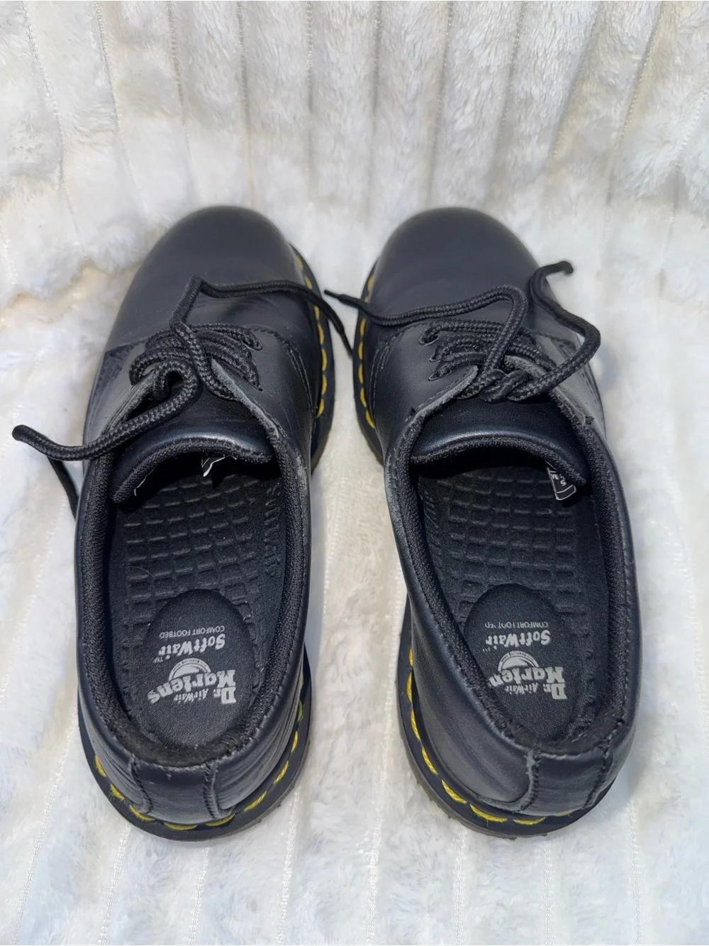 Dr. Martens Slip Resistant Leather Oxford Shoes Black US Men's 5/ Women's 6